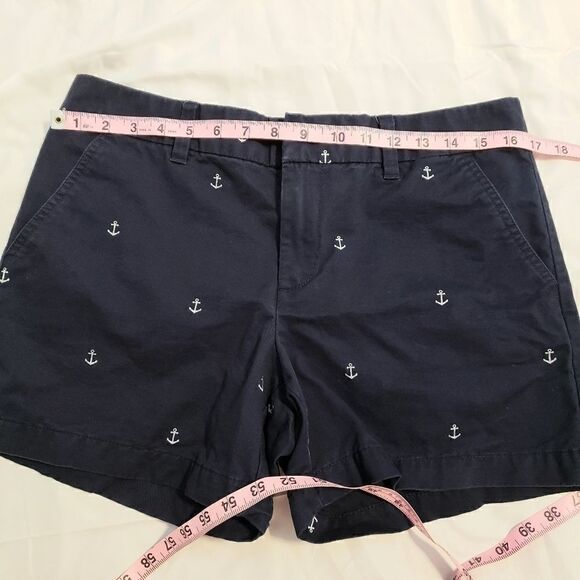 Tommy Hilfiger navy blue shorts with anchor pattern, SIZE 8 - Picture 3 of 7